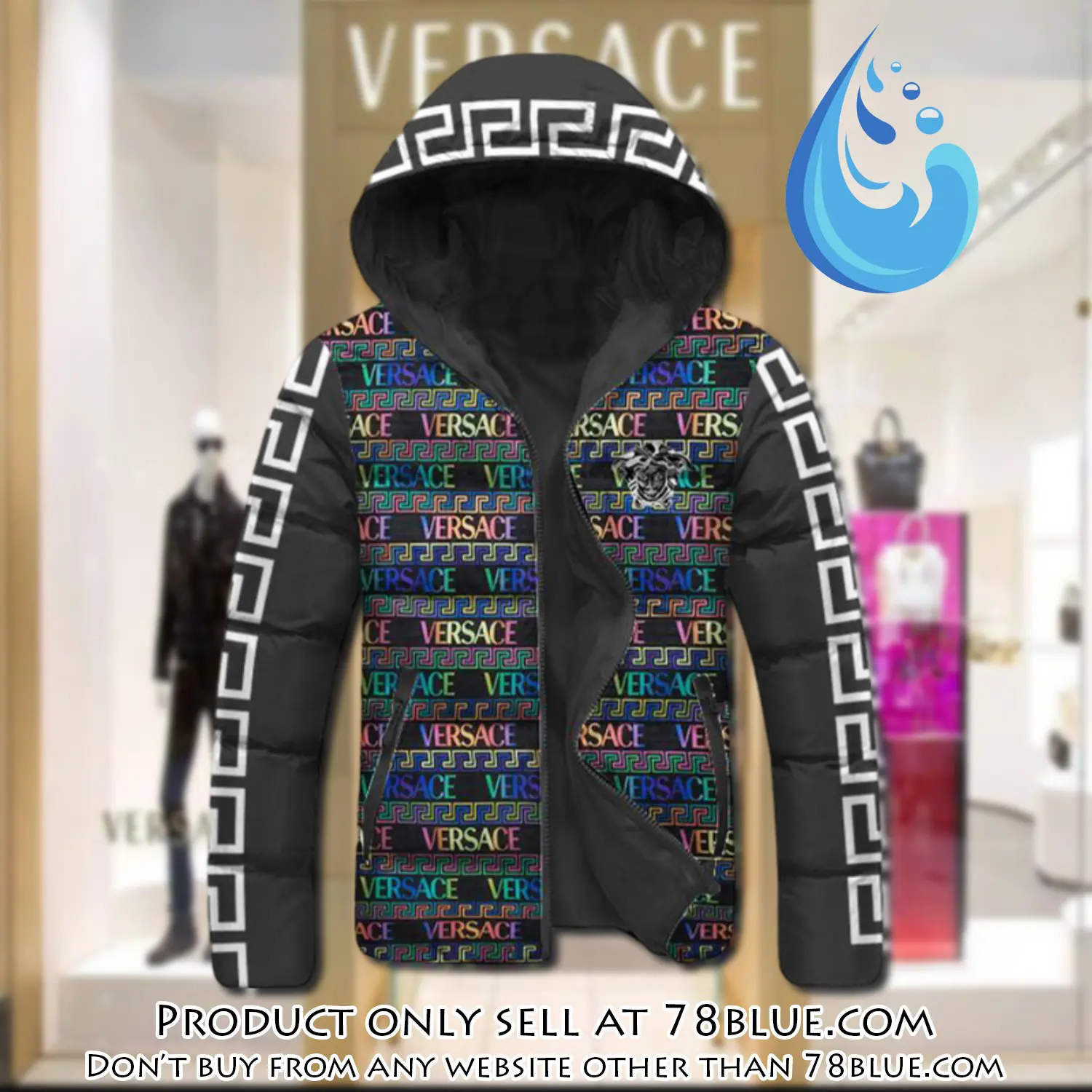 Versace downfilled coat ultralight down jacket outdoor jacket warm outwear dfj1022 78b1437338